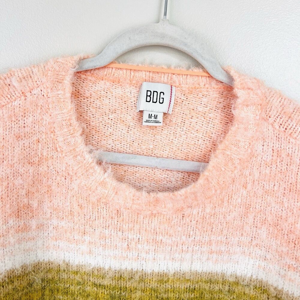 BDG Urban Outfitters Bailey Pink Brushed Knit Oversized Slouchy Y2K Sweater Med - Picture 2 of 9